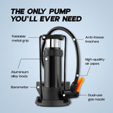 High Pressure Foot Air Pump with Gauge Heavy-Duty Foot Bike Pump for Bicycle Ball Scooter Car Inflatable Toys Mini Pump