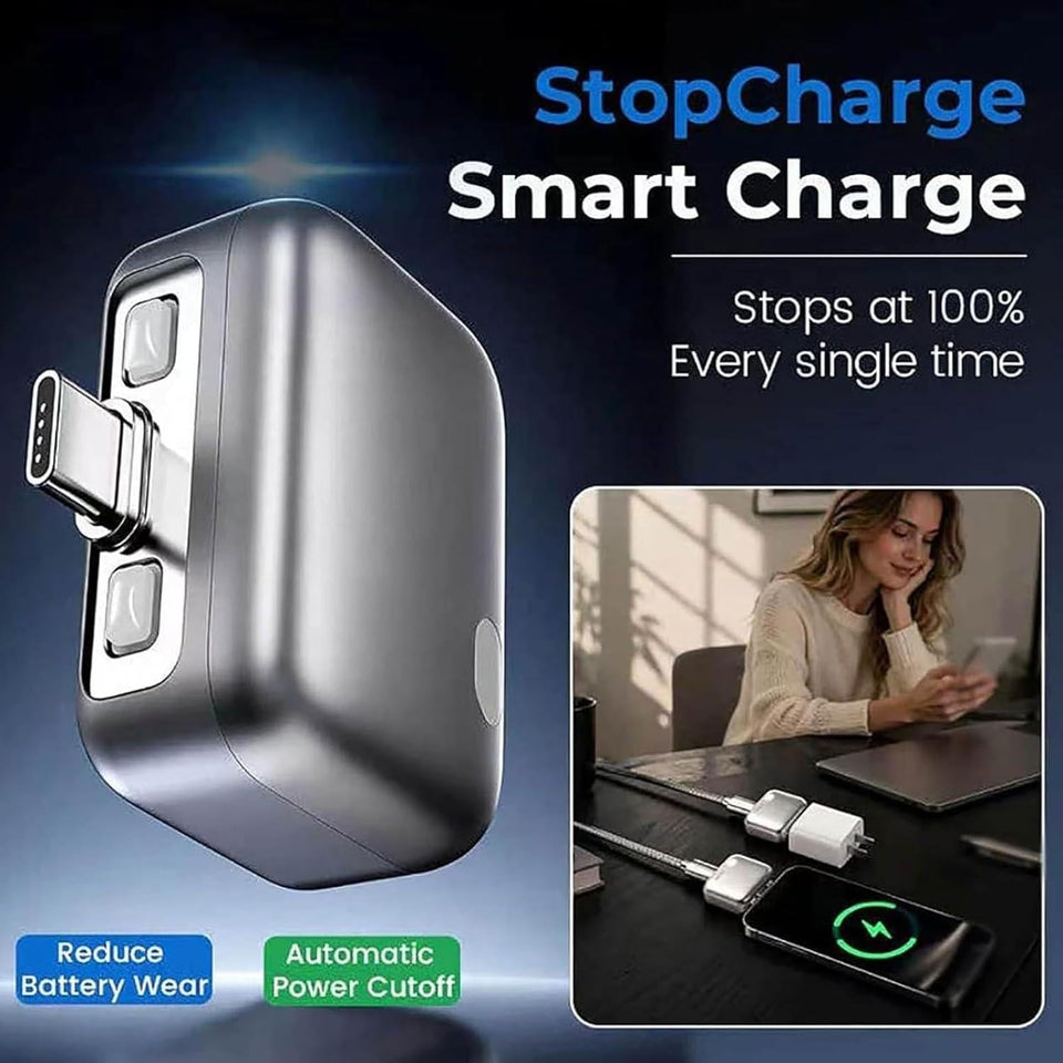 Type C Smart Auto Stop Charging Adapter