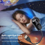LED Planet Projector Lamp Featuring Planets with Interchangeable Images 360° Rotating