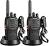 New Portable Black Walkie Talkie Pair With Batteries – Battery Operated