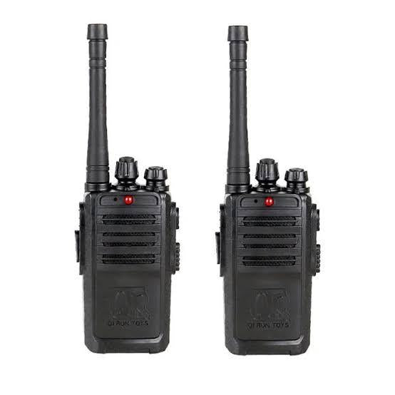 New Portable Black Walkie Talkie Pair With Batteries – Battery Operated