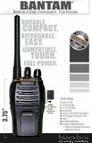 New Portable Black Walkie Talkie Pair With Batteries – Battery Operated